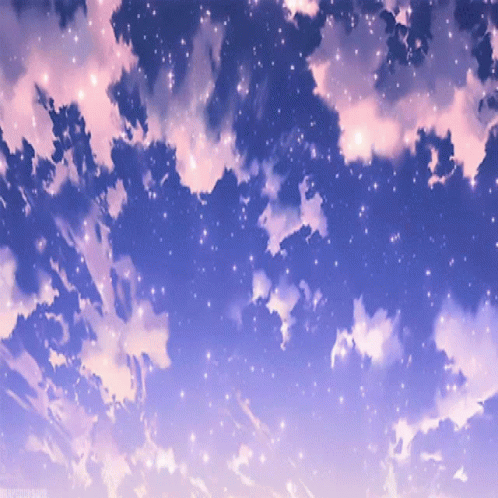 Anime Explosive Fighting Above Clouds GIF | GIFDB.com