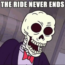 Life The Ride Never Ends GIF - Life The Ride Never Ends Skull GIFs
