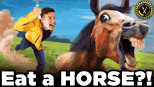 Horse Mr Beast GIF - Horse Mr Beast Eat GIFs
