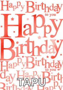 a happy birthday card that says happy birthday to you
