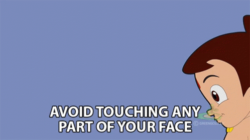 Avoid Touching Any Part Of Your Face Chhota Bheem GIF - Avoid Touching Any  Part Of Your Face Chhota Bheem Keep Your Hands From Your Face - Discover &  Share GIFs