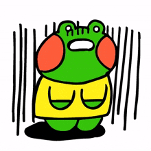 animal cute frog depressed shocked