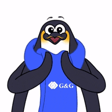 thanks thank you g%26g penguin in good mood