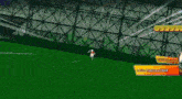 a soccer player in a red shirt and white shorts is jumping in the air .