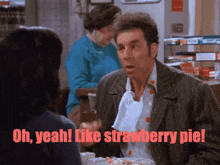 Kramer Seinfeld GIF - Kramer Seinfeld Strawberry Pie GIFs