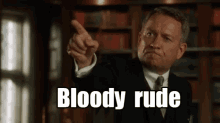 Bloody Rude GIF - Alfred Pennyworth Bloody Rude Rude GIFs