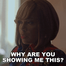 Why Are You Showing Me This Tasha Mack GIF - Why Are You Showing Me This Tasha Mack The Game GIFs