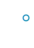 a blue circle with a white circle inside of it on a white background