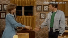 Handshake Tom Hartman GIF - Handshake Tom Hartman Mary Hartman GIFs