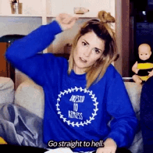 Go To Hell Grace Helbig GIF - Go To Hell Grace Helbig GIFs