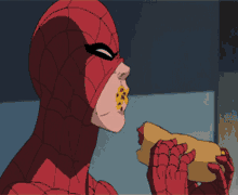 Ultimate Spider Man Hot Dog GIF - Ultimate Spider Man Hot Dog Eating GIFs