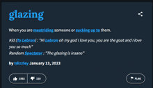 the word glazing is on a black background