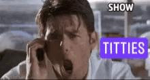 tom cruise show me shouting on the phone