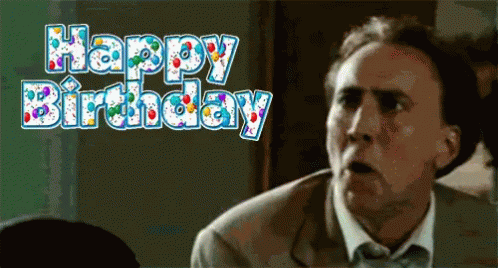 sladre Regnfuld siv Nicolas Cage Happy Birthday GIFs | Tenor
