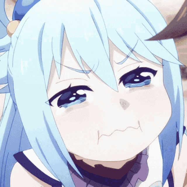 Aqua crying/begging anime meme, Kono Subarashii Sekai ni Bakuen wo!, KonoSuba - v1.0, Stable Diffusion LoRA