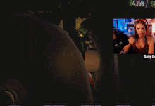 a woman playing a video game with a daily goal