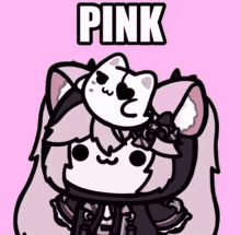 Nyanners Pink Cat Good GIF - Nyanners Pink Cat Good Pink Cat Bad GIFs