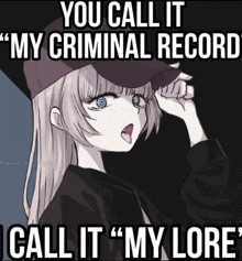 a picture of a girl with the caption " you call it "