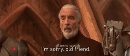 Sorry Count Dooku GIF - Sorry Count Dooku Star Wars - Discover & Share GIFs