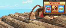 a video game screen shows a special offer for diddy kong