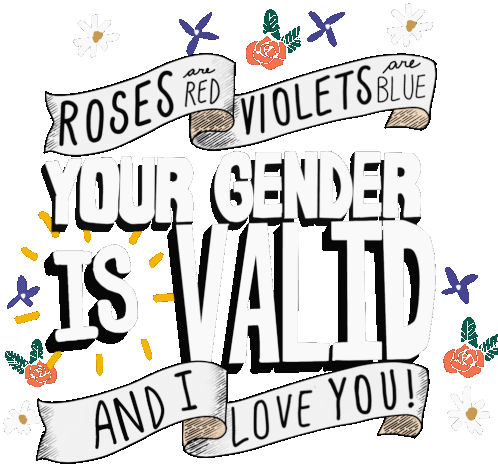 Roses Are Red Violets Are Blue Sticker - Roses Are Red Violets Are Blue Your Gender Is Valid Stickers