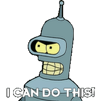 I Can Do This Bender Sticker - I Can Do This Bender Futurama Stickers