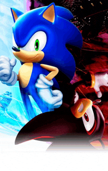 Sonic X Shadow Sonic The Hedgehog GIF