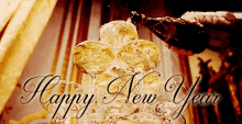 Happy New Year Champagne Fountain GIF - Happy New Year Champagne Fountain Toast GIFs