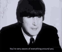 The Beatles John Lennon GIF - The Beatles John Lennon Aware Of Everything GIFs