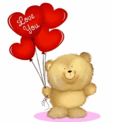 Love You Bear GIF - Love You Bear Hearts GIFs