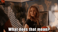 What Does That Mean? GIF - What Does That Mean No Tomorrow No Tomorrow Series GIFs