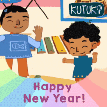 Happy New Year Kutu GIF - Happy New Year Kutu Kutuki GIFs