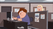 Family Guy Office GIF - Family Guy Office Working GIFs