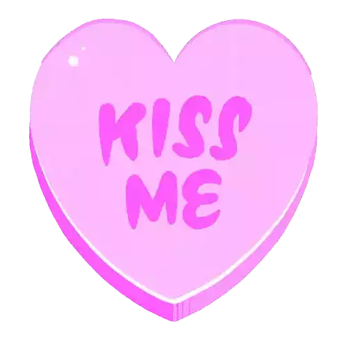 Kiss Me Sweetheart Sticker - Kiss Me Sweetheart Heart Stickers