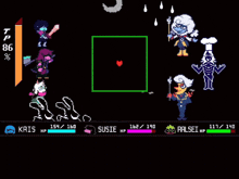 a screenshot of a video game with a character named kris