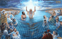 Jesus Water Baptism GIF - Jesus Water Baptism Glory To God GIFs