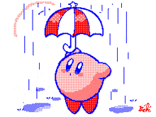 Kirby Umbrella GIF - Kirby Umbrella Parasol GIFs
