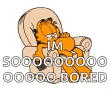 Stuffed Garfield GIF - Stuffed Garfield Bored GIFs