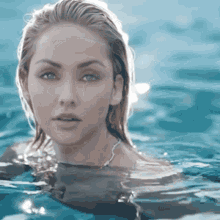 Glistening Floating In Water GIF - Glistening Floating In Water Ocean Girl GIFs