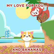 My Love For You Bananas GIF - My Love For You Love Bananas GIFs