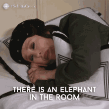 There Is An Elephant In The Room Catherine Ohara GIF - There Is An Elephant In The Room Catherine Ohara Moira GIFs