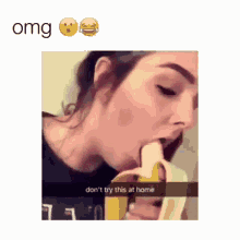 Dont Try This At Home Banana GIF - Dont Try This At Home Banana Omg GIFs