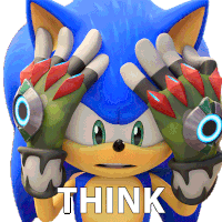 Think Sonic The Hedgehog Sticker