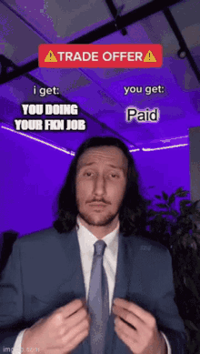 Trade Offer You Doing Your Job GIF - Trade Offer You Doing Your Job Trade Offer Job GIFs