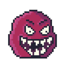 red monster ancient island pixel gaming scary