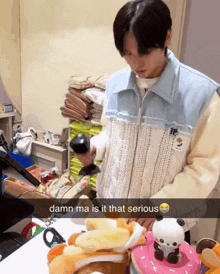 Damn Ma Is It That Serious This Is The Fastest Cashier I Know GIF - Damn Ma Is It That Serious This Is The Fastest Cashier I Know Riize Eunseok Reaction GIFs