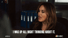 I Was Up All Night Thinking About It Detective Olivia Benson GIF - I Was Up All Night Thinking About It Detective Olivia Benson Mariska Hargitay GIFs