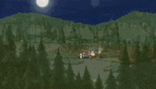 a cartoon man is holding a flashlight in his hand and looking at it .