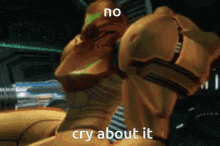 samus metroid cry about it metroid prime thumbs up