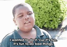 Black Kid Fun GIF - Black Kid Fun Bad Things GIFs